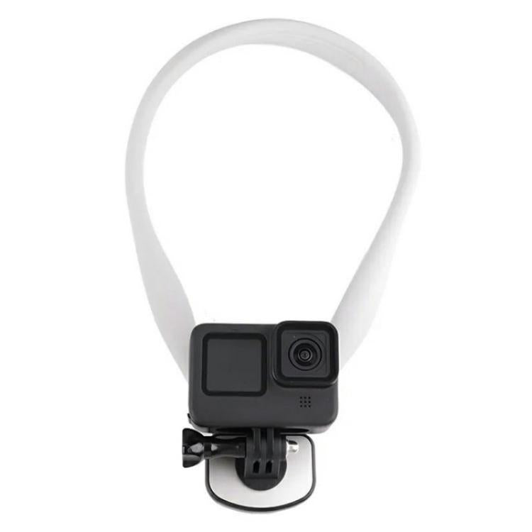 Soporte de correa para el cuello de silicona C071 para cámaras de acción GoPro, Insta360 y