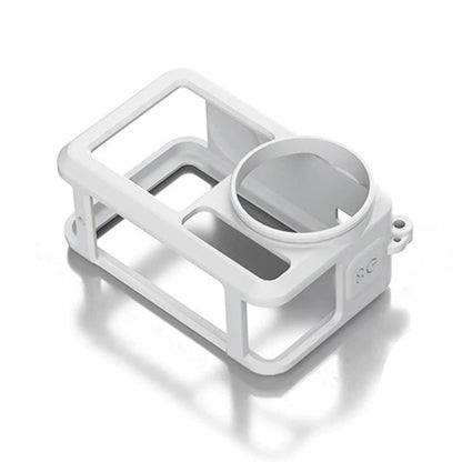 Funda protectora de silicona suave a prueba de golpes con tapa de lente (gris y blanco)