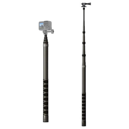 JMARY MT-65 - Palo selfie monopie de fibra de carbono de 3 m con extensión de 5 secciones para cámaras de acción para DJI Os…