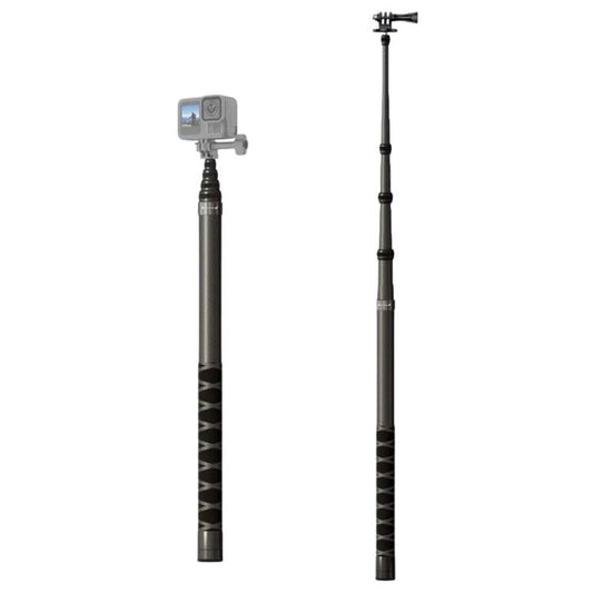 JMARY MT-65 - Palo selfie monopie de fibra de carbono de 3 m con extensión de 5 secciones para cámaras de acción para DJI Os…