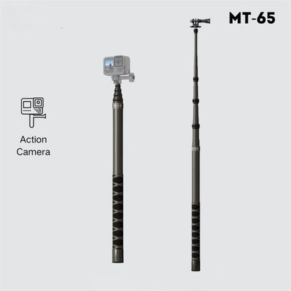 JMARY MT-65 - Palo selfie monopie de fibra de carbono de 3 m con extensión de 5 secciones para cámaras de acción para DJI Os…