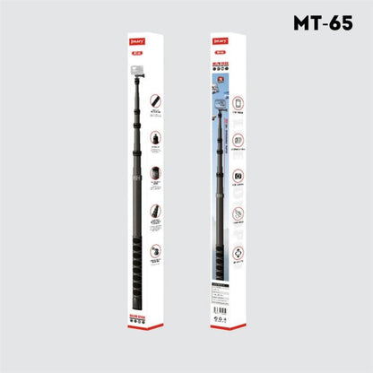 JMARY MT-65 - Palo selfie monopie de fibra de carbono de 3 m con extensión de 5 secciones para cámaras de acción para DJI Os…