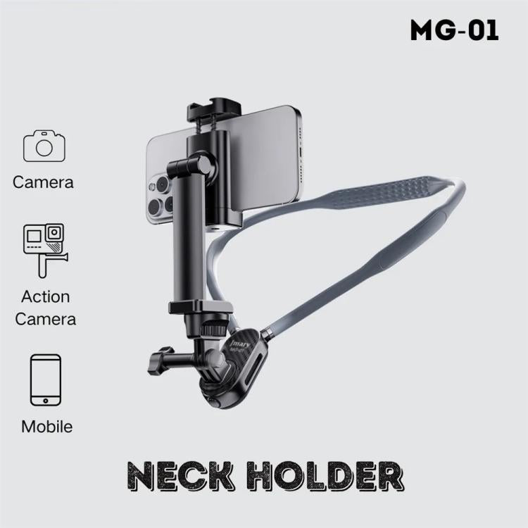 Soporte JMARY MG-01 para el cuello para cámara de acción POV/Vlog, soporte para selfies, manos libres — imagen 2