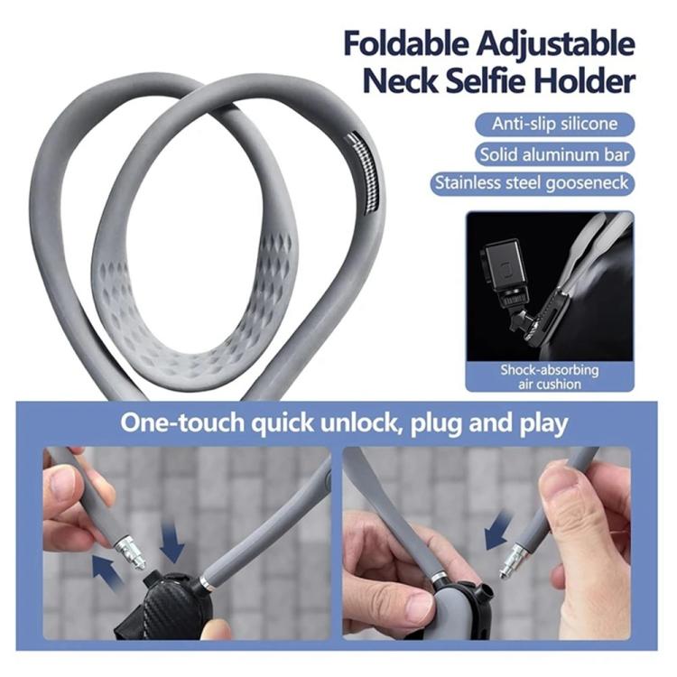 Soporte JMARY MG-01 para el cuello para cámara de acción POV/Vlog, soporte para selfies, manos libres — imagen 3