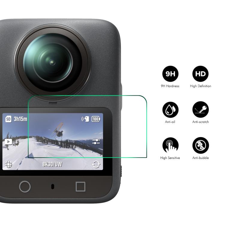 Mica protectora de pantalla de vidrio templado ENKAY Hat-Prince de 0,2 mm y 9H para DJI Osmo 360 — imagen 2