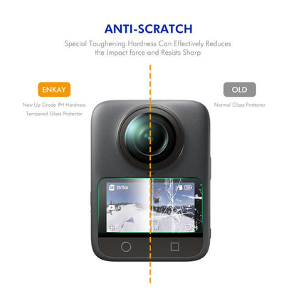 Mica protectora de pantalla de vidrio templado ENKAY Hat-Prince de 0,2 mm y 9H para DJI Osmo 360 — imagen 4