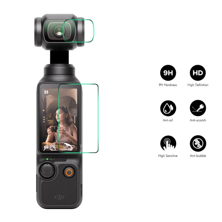 Mica protectora de pantalla de vidrio templado ENKAY Hat-Prince de 0,2 mm y 9H para DJI Osmo Pocket 3 — imagen 2