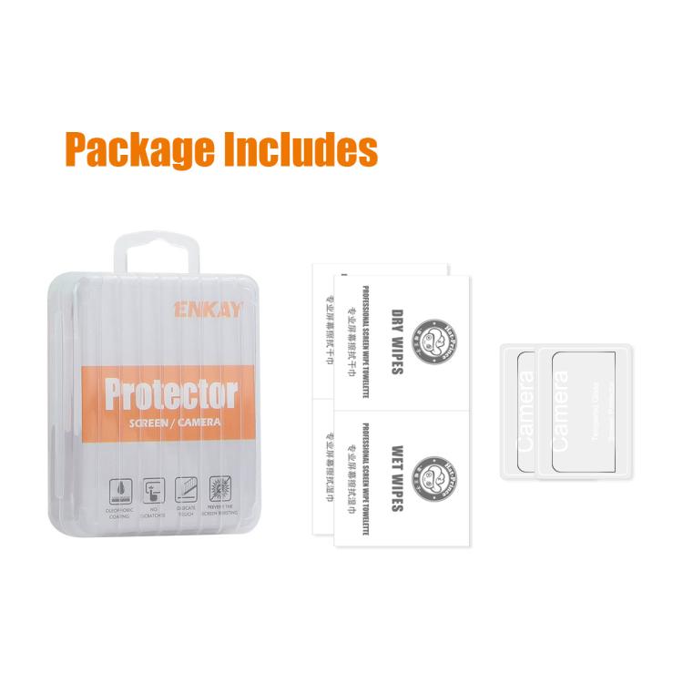 Protectores de pantalla de vidrio 2 templado ENKAY Hat-Prince de 0,2 mm y 9H para DJI Osmo 360 — imagen 5