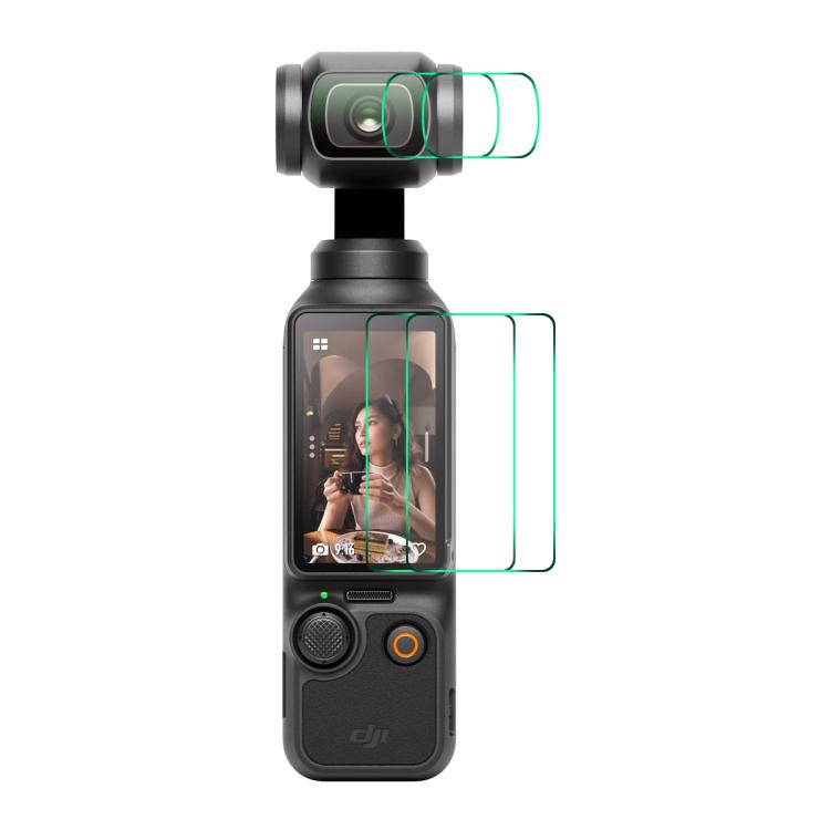Protectores de pantalla de vidrio 2 templado ENKAY Hat-Prince de 0,2 mm y 9H para DJI Osmo Pocket 3