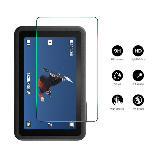 Set 3 2 ENKAY Hat-Prince 0.2mm 9H Protector de pantalla de vidrio templado Película de reloj para DJI Osmo Action 4 — imagen…