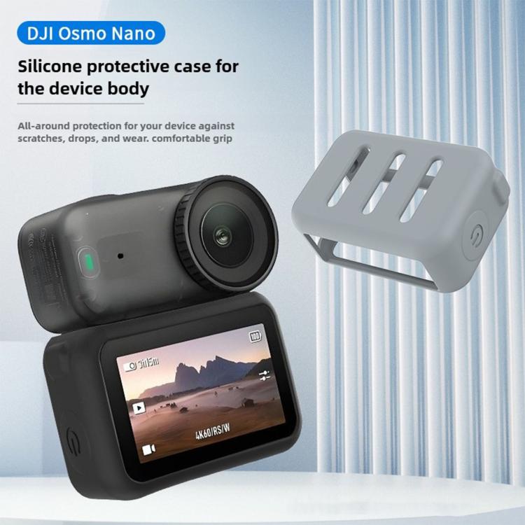 Funda protectora de silicona para cámara deportiva Osmo Nano (negra) para DJI Osmo — imagen 3