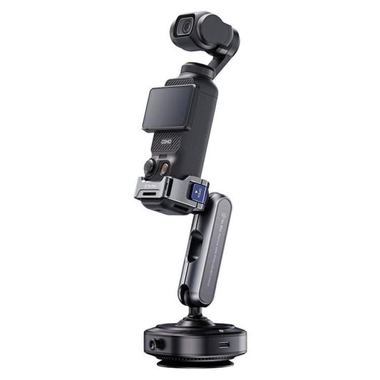 Soporte de ventosa de aluminio DJ3 para cámara de acción, compatible con. Incluye soporte para auto y montaje mediante succi…