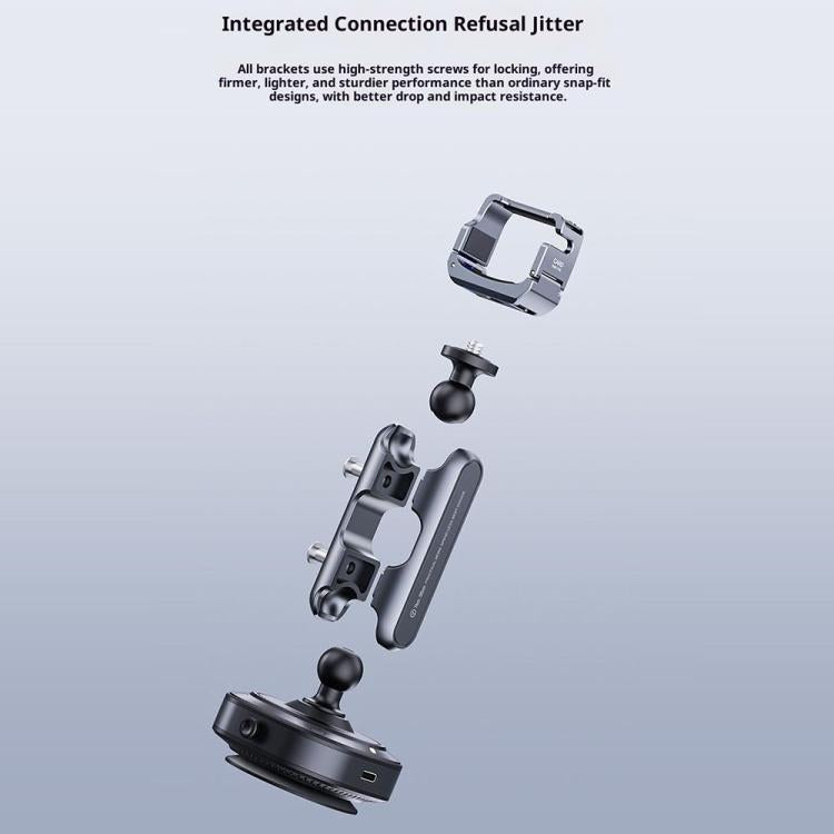 Soporte de ventosa de aluminio DJ3 para cámara de acción, compatible con. Incluye soporte para auto y montaje mediante succi…