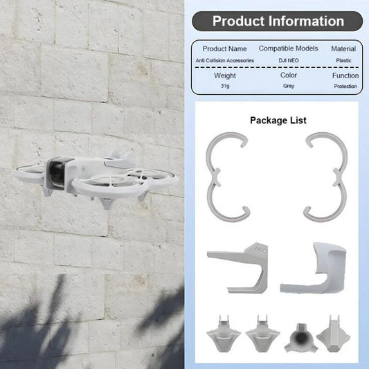 Anillo protector anticolisión para hélices para DJI Neo (Gris) — imagen 2