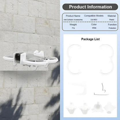 Anillo protector anticolisión para hélices para DJI Neo (blanco) — imagen 2