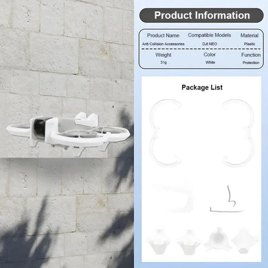 Anillo protector anticolisión para hélices para DJI Neo (blanco) — imagen 2