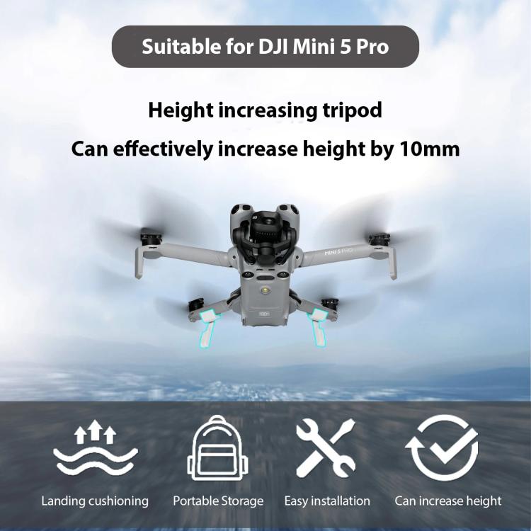 Extensor de tren de aterrizaje plegable no desmontable para DJI Mini 5 Pro — imagen 5