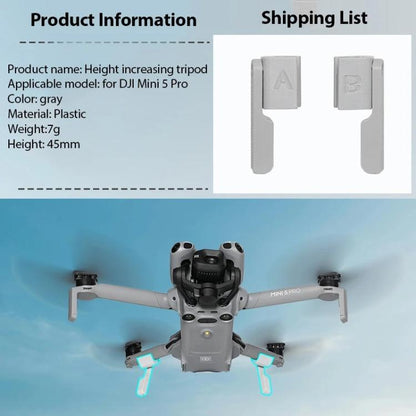 Extensor de tren de aterrizaje plegable no desmontable para DJI Mini 5 Pro — imagen 6