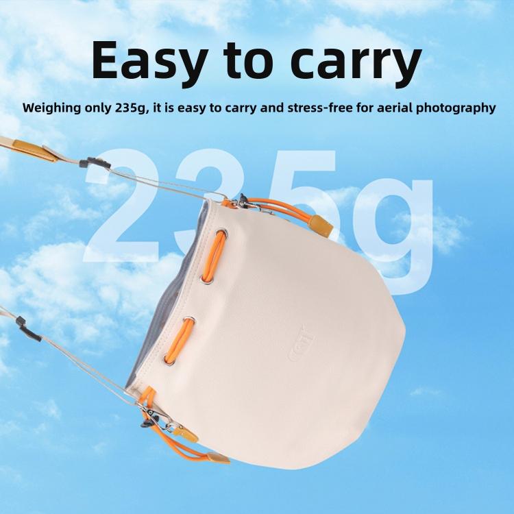 Bolsa de almacenamiento cruzada de cuero impermeable de gran capacidad con cordón ajustable para DJI Neo (verde oliva) — ima…