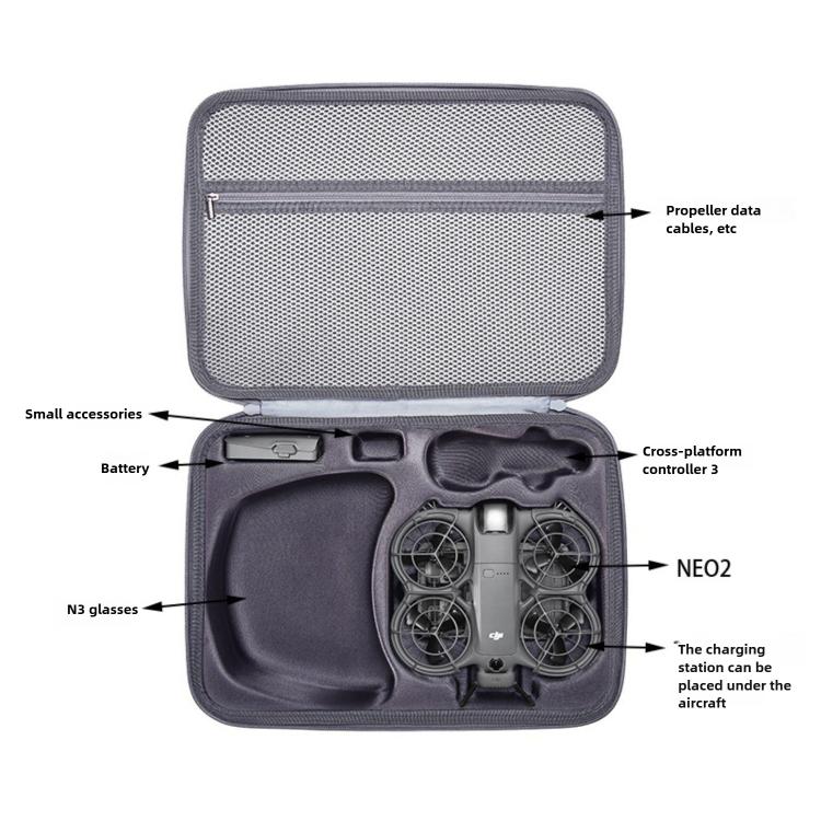 Bolsa de hombro portátil e impermeable para dron con sensor de movimiento 2 para DJI Neo — imagen 7