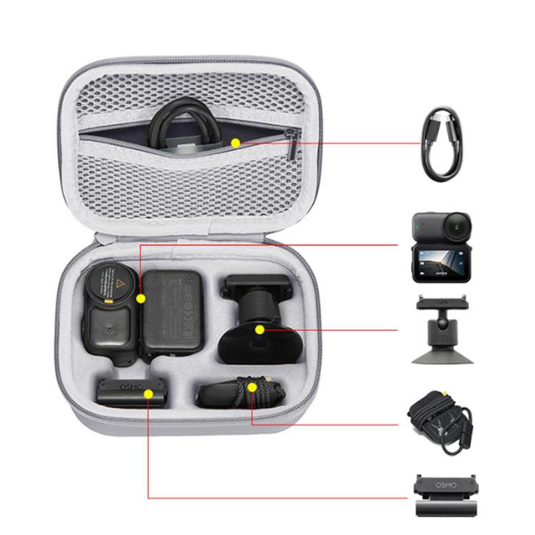 Bolsa de almacenamiento portátil para cámara de acción Osmo Nano (negra) para DJI Osmo — imagen 8