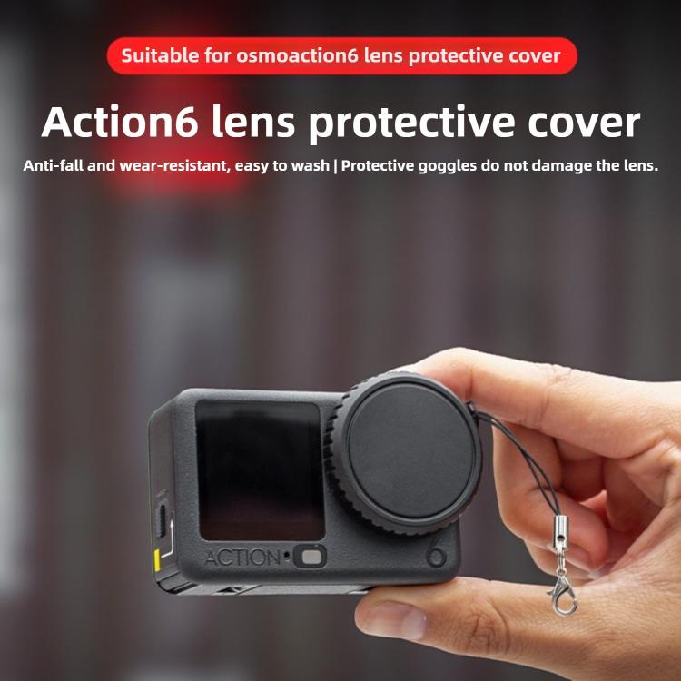 Tapa de lente de silicona suave a prueba de polvo y caídas para DJI Osmo Action 6 — imagen 2