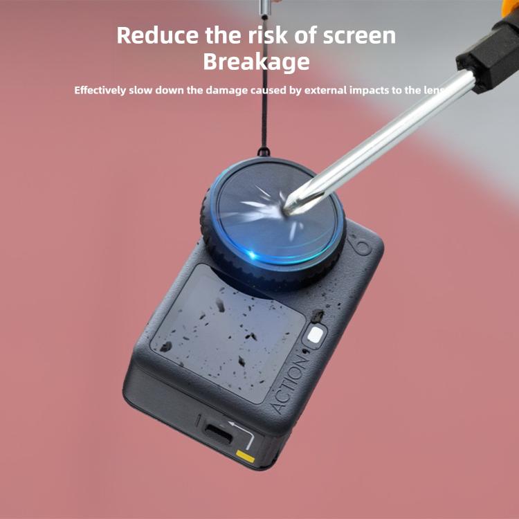 Tapa de lente de silicona suave a prueba de polvo y caídas para DJI Osmo Action 6 — imagen 5