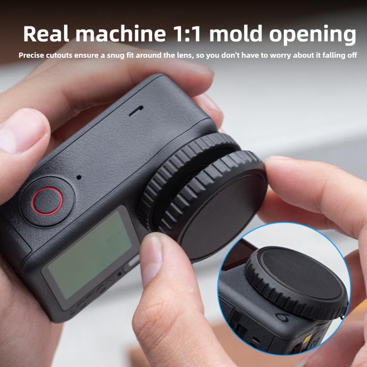 Tapa de lente de silicona suave a prueba de polvo y caídas para DJI Osmo Action 6 — imagen 6
