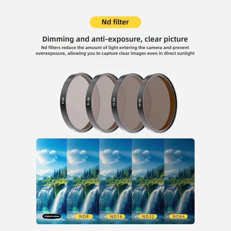 Filtro ND64 para protector de lente para DJI Osmo Action 6 — imagen 3