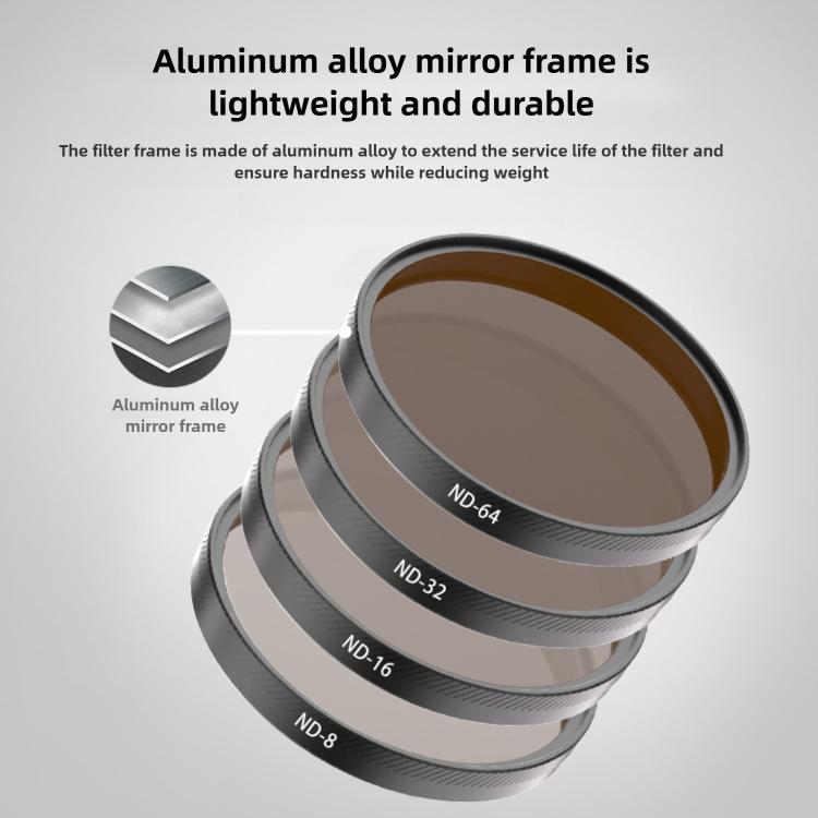 Filtro ND64 para protector de lente para DJI Osmo Action 6 — imagen 4