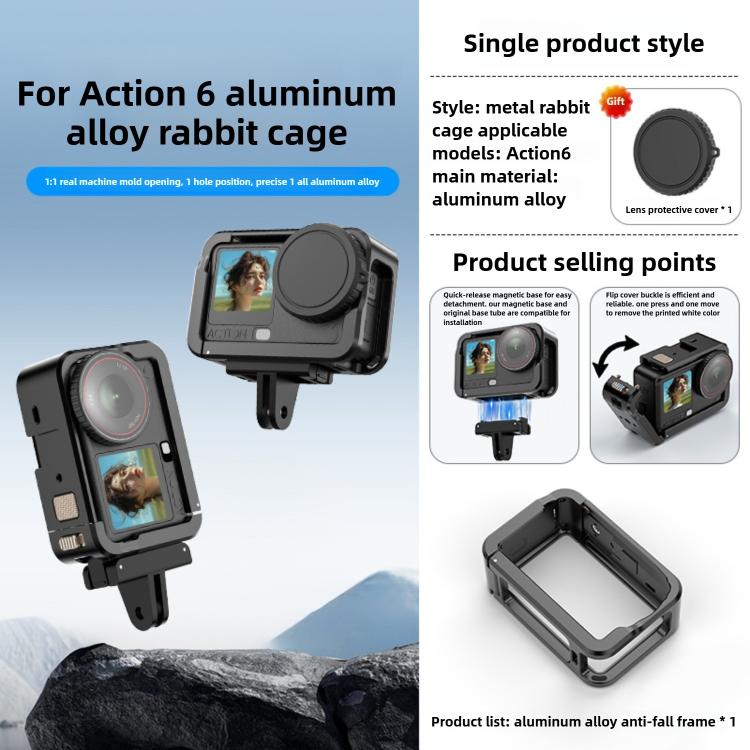 Carcasa protectora de aleación de aluminio para DJI Osmo Action 6 — imagen 9