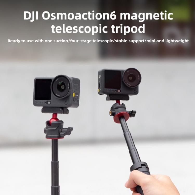 Soporte magnético telescópico para trípode y palo selfie para DJI Osmo Action 6 — imagen 7
