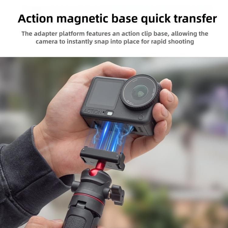 Soporte magnético telescópico para trípode y palo selfie para DJI Osmo Action 6 — imagen 8