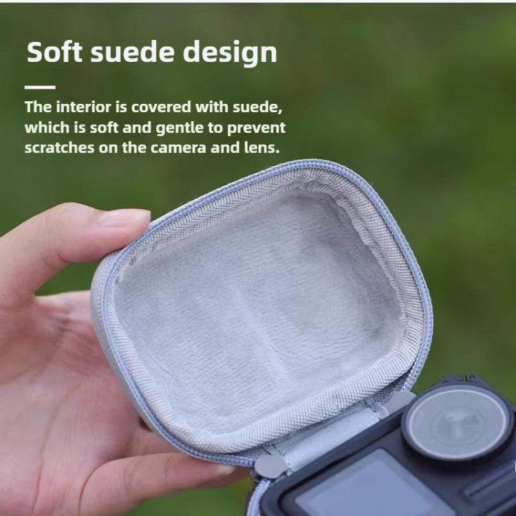 Bolsa de almacenamiento a prueba de golpes para el cuerpo del, color macaron para DJI Osmo Action 6 (negra) — imagen 4