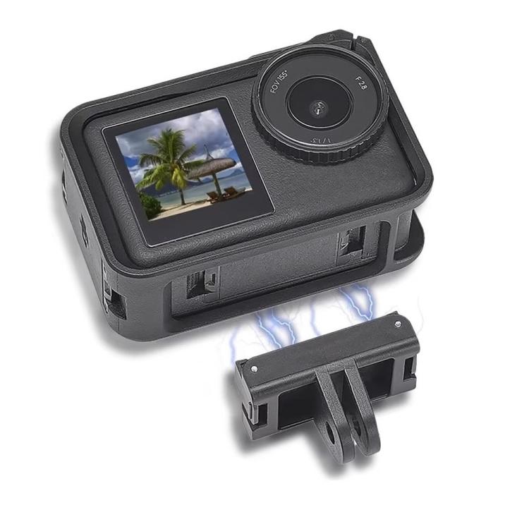 Soporte magnético de liberación rápida para cámaras de acción para DJI Osmo Action 6 (negro) — imagen 4