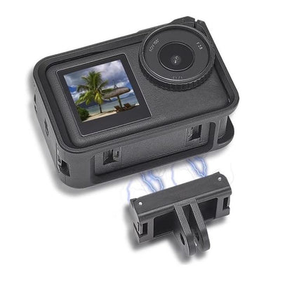 Soporte magnético de liberación rápida para cámaras de acción para DJI Osmo Action 6 (negro) — imagen 4