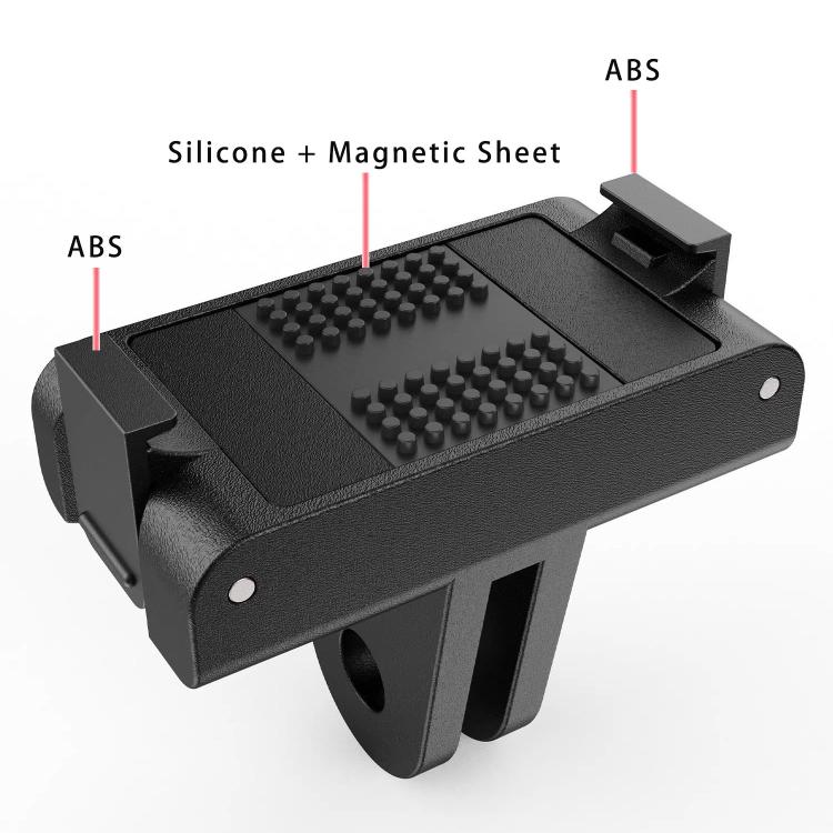 Soporte magnético de liberación rápida para cámaras de acción para DJI Osmo Action 6 (negro) — imagen 5
