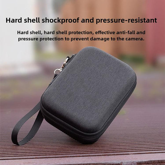 Bolsa de almacenamiento portátil para kit de cámaras de acción con asa y correa para colgar para DJI Osmo Action 6 (negra) —…