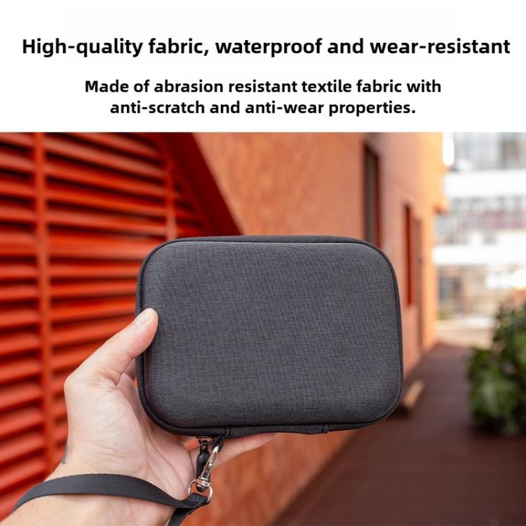 Bolsa de almacenamiento portátil para kit de cámaras de acción con asa y correa para colgar para DJI Osmo Action 6 (negra) —…