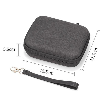 Bolsa de almacenamiento portátil para kit de cámaras de acción con asa y correa para colgar para DJI Osmo Action 6 (negra) —…