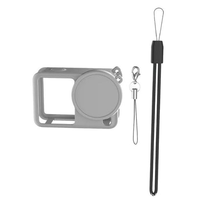 Tapa protectora de silicona para lente del cuerpo de la cámara de acción para DJI Osmo Action 6 (gris)