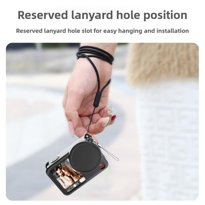 Tapa protectora de silicona para lente del cuerpo de la cámara de acción para DJI Osmo Action 6 (negra) — imagen 8