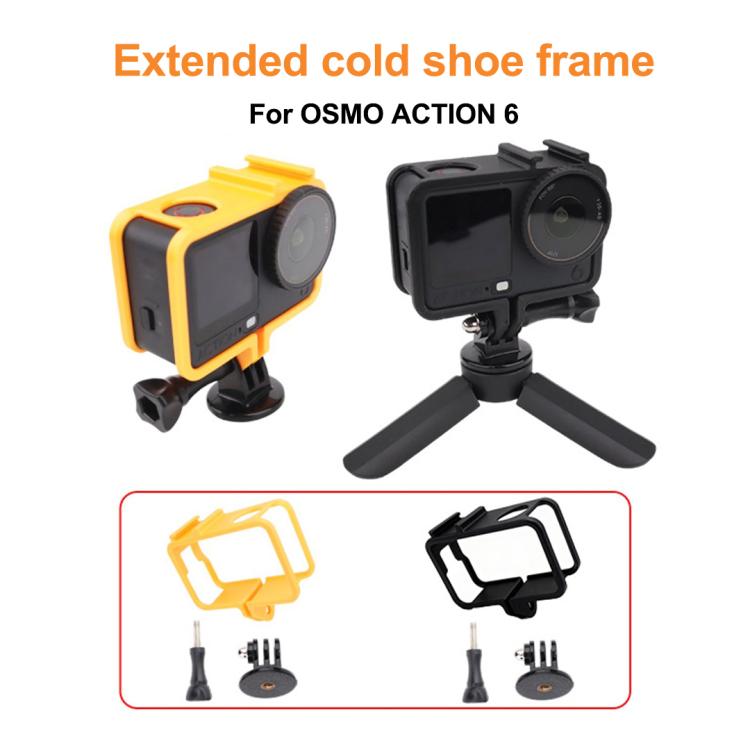 Jaula de zapata Adaptador de expansión de fría para DJI Osmo Action 6 (amarillo) — imagen 5