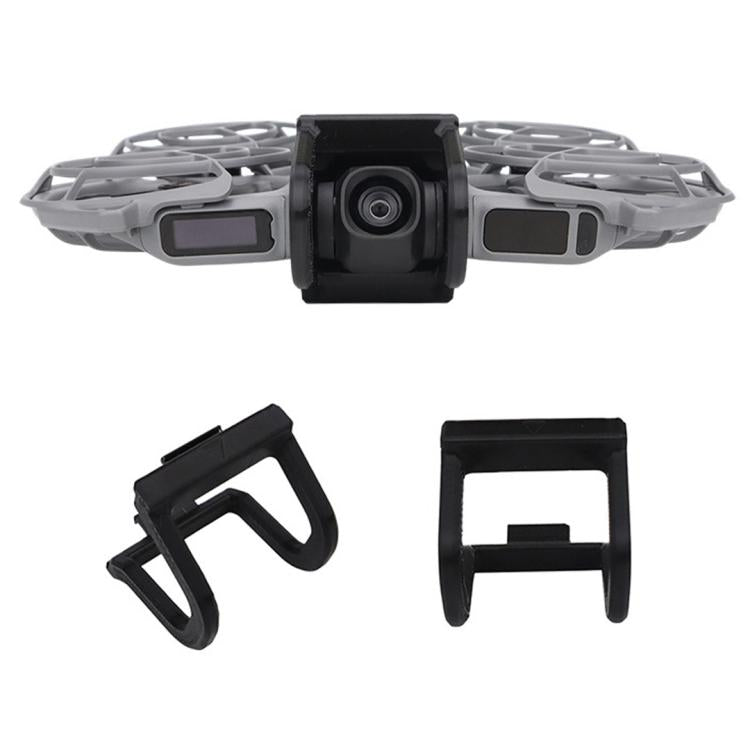 Lente de gimbal 2 Barra protectora antirrayas y anticolisión para para DJI Neo (Negro)