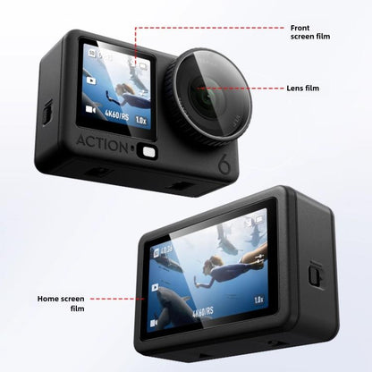 Lente Protector de pantalla de cristal templado curvo con para DJI Osmo Action 6 — imagen 9