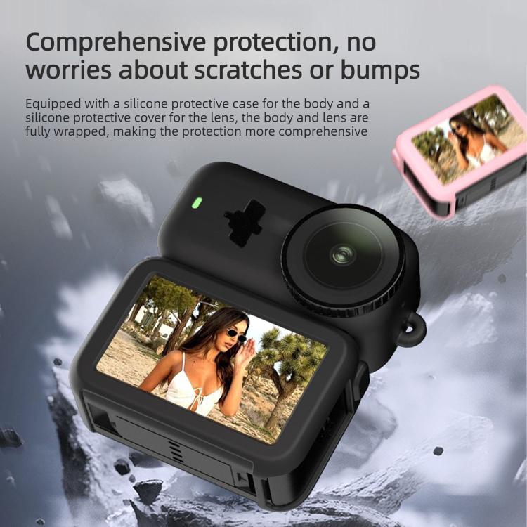 Funda protectora de silicona 3 en 1 a prueba de golpes con cordón (gris) — imagen 6