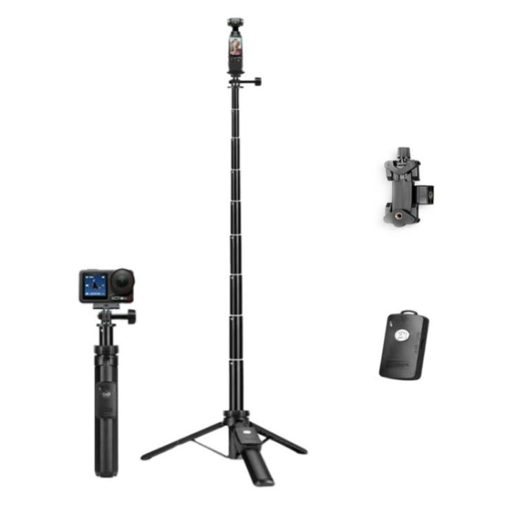 Trípode para palo selfie YUNTENG VCT-363 con 3 postes de extensión para smartphones y Pocket