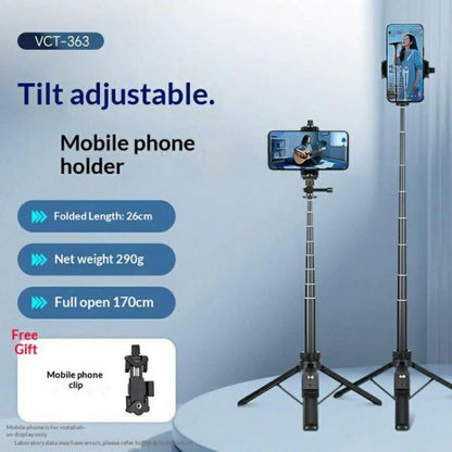 Trípode para palo selfie YUNTENG VCT-363 con 3 postes de extensión para smartphones y Pocket — imagen 2
