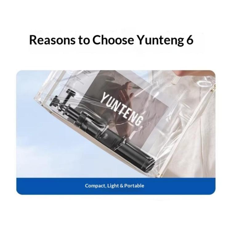 Trípode para palo selfie YUNTENG VCT-363 con 3 postes de extensión para smartphones y Pocket — imagen 6