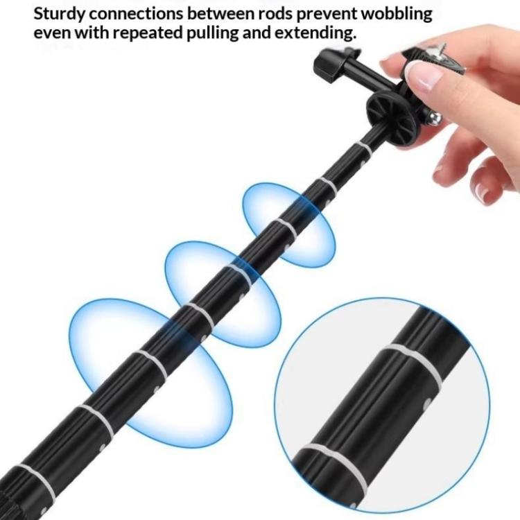 Trípode para palo selfie YUNTENG VCT-363 con 3 postes de extensión para smartphones y Pocket — imagen 7